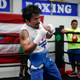 Manny Pacquiao training for the fight.